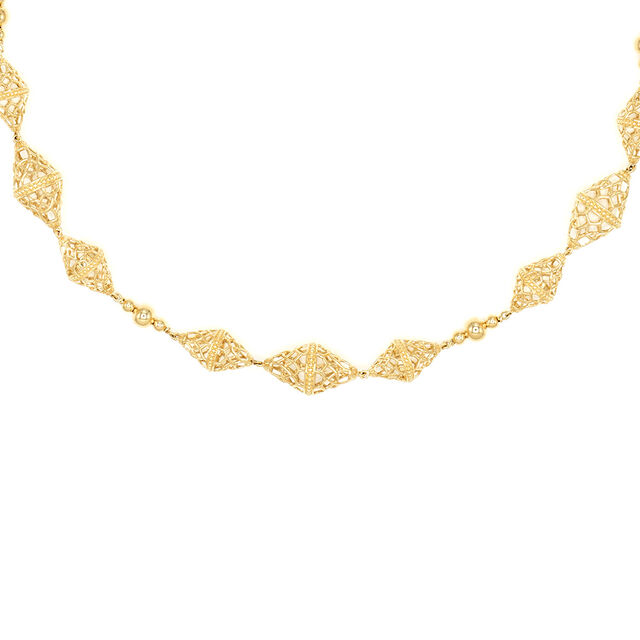 Geometric Lace Gold Necklace,,hi-res 2