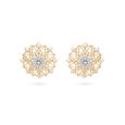 Elaborate Star-Inspired 18k Yellow Gold Studs,,hi-res 