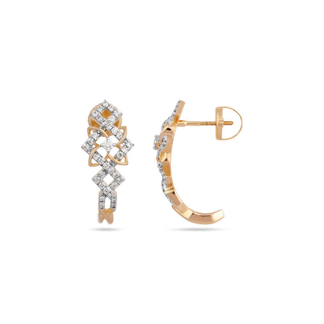 Graceful 8-pointed Star Stud Earrings,,hi-res 2