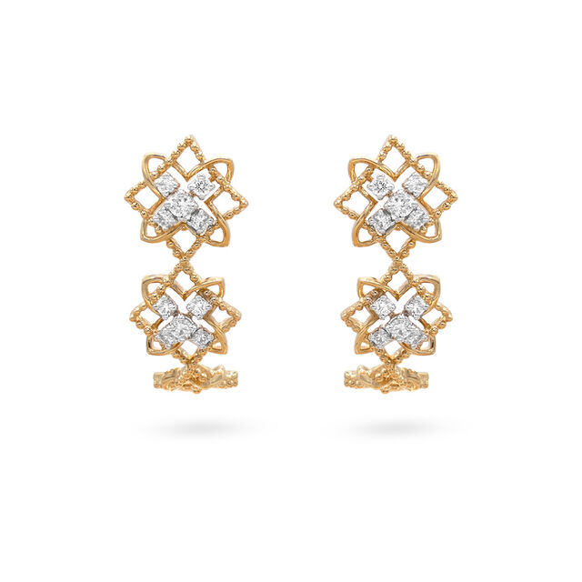 Contemporary 8-pointed Star Stud Earrings,,hi-res 