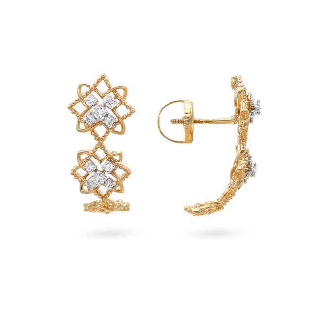 Contemporary 8-pointed Star Stud Earrings,,hi-res 2