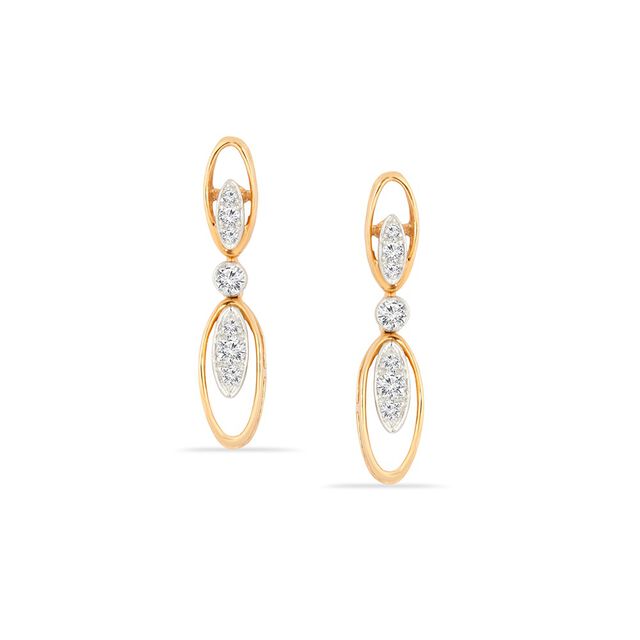 Tanishq 18KT Diamond Neckwear and Earring for Women 5