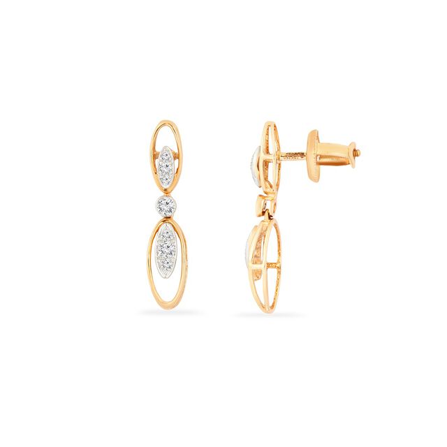 Tanishq 18KT Diamond Neckwear and Earring for Women 6