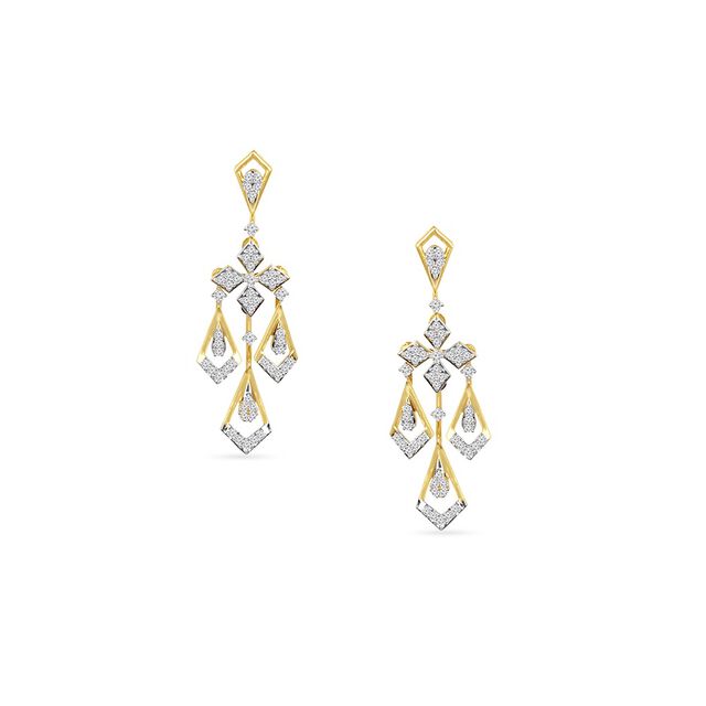 Tanishq 18KT Diamond Neckwear and Earring for Women 5