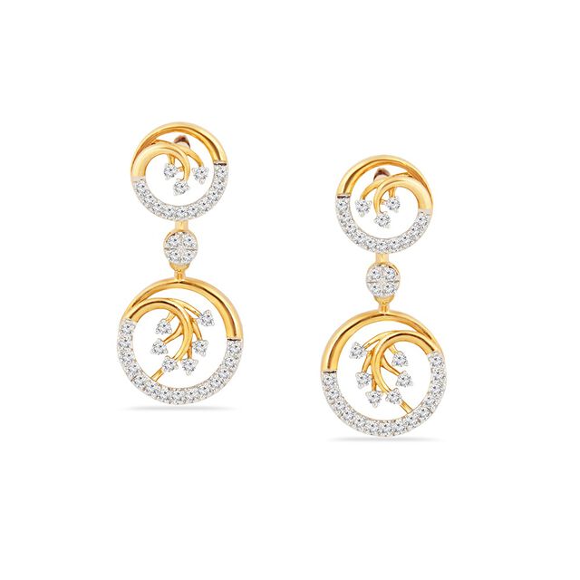 Tanishq 18KT Diamond Neckwear and Earring for Women 4