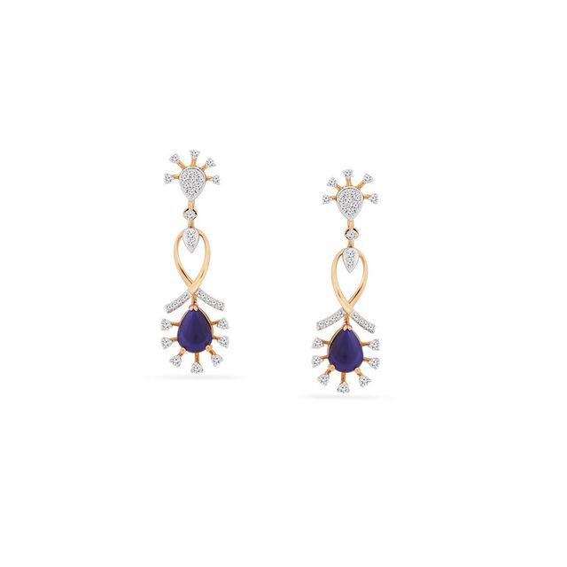 Tanishq 18KT Diamond Necklace Set for Women 3