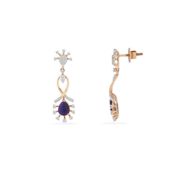 Tanishq 18KT Diamond Necklace Set for Women 4