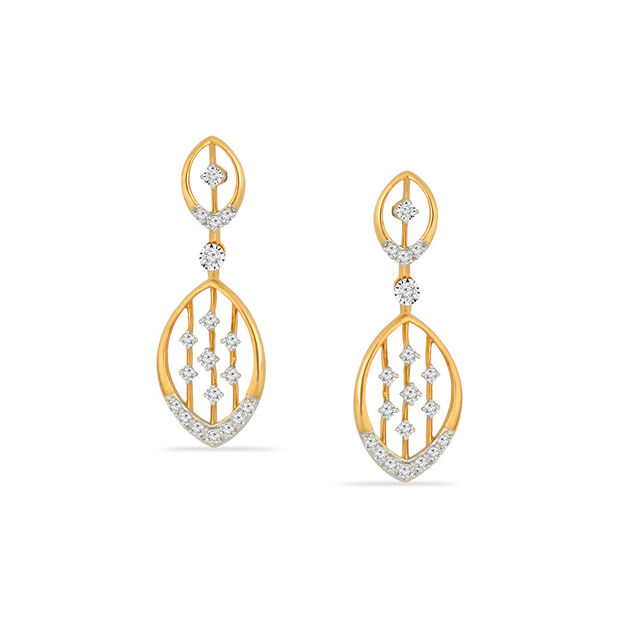 Tanishq 18KT Diamond Neckwear and Earring for Women 5