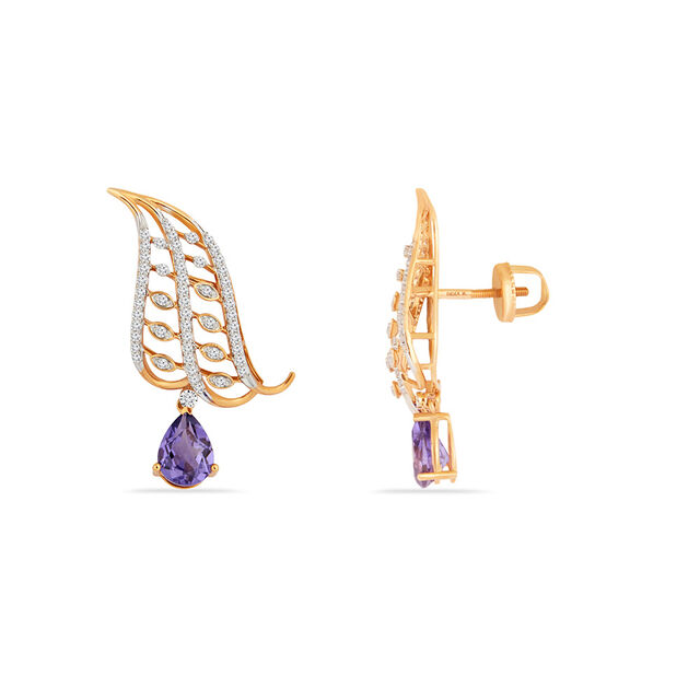 Tanishq 18KT Diamond Neckwear and Earring for Women 6