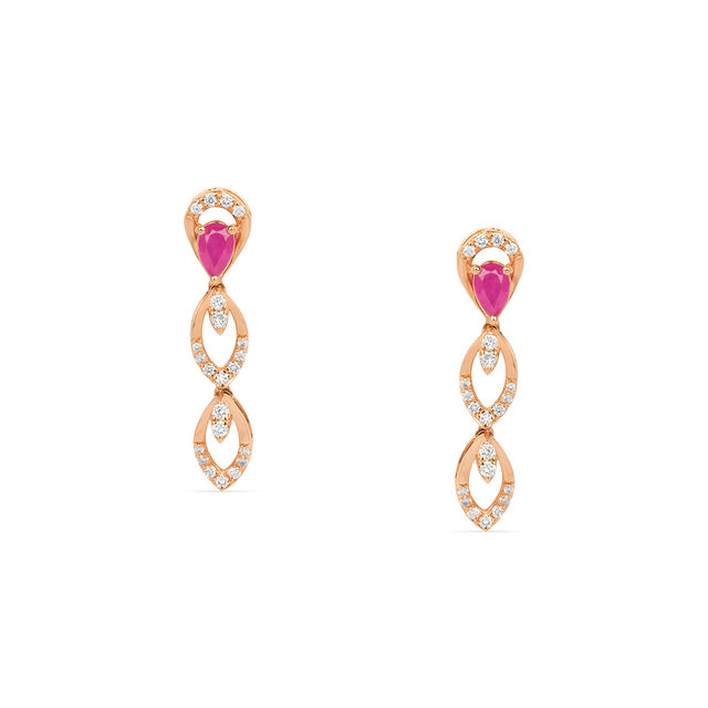 Tanishq 18KT Diamond Necklace Set for Women 4