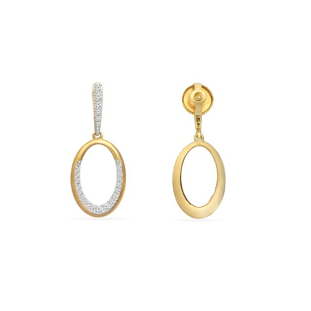 Tanishq 18KT Diamond Earrings 3
