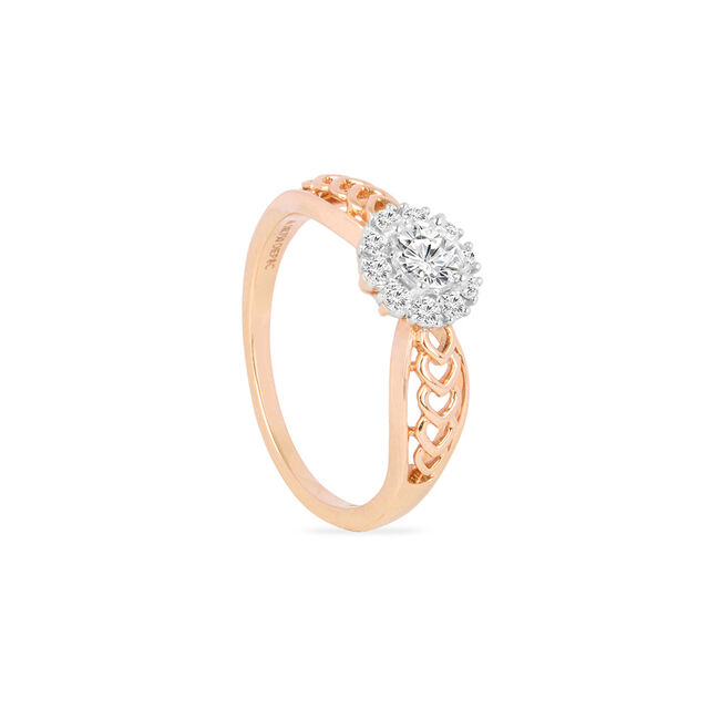 Tanishq 18KT Diamond Finger Ring for Women 3
