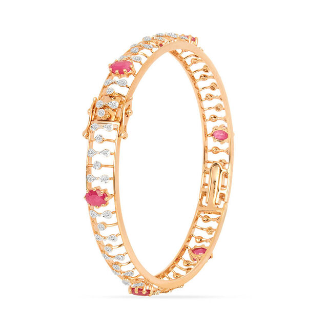 Tanishq 18KT Diamond Bangle for Women 2