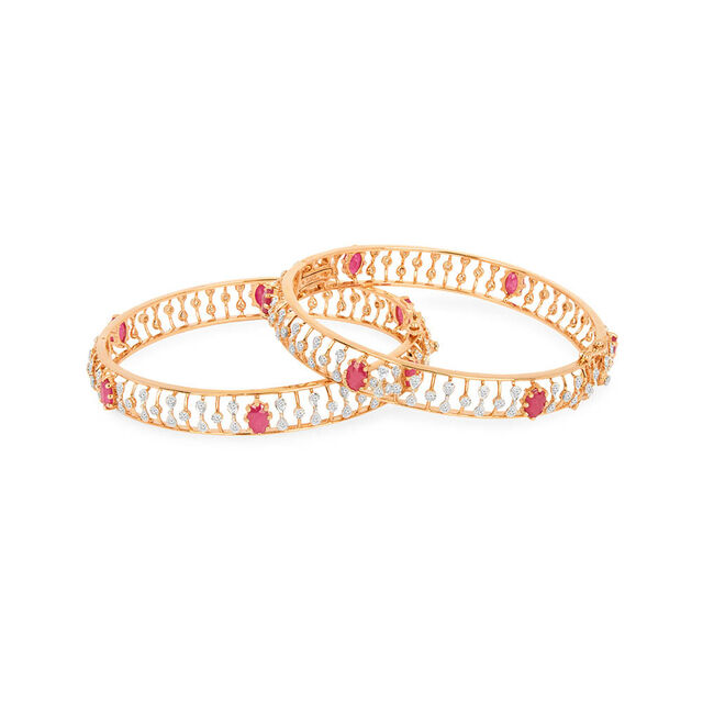 Tanishq 18KT Diamond Bangle for Women 5