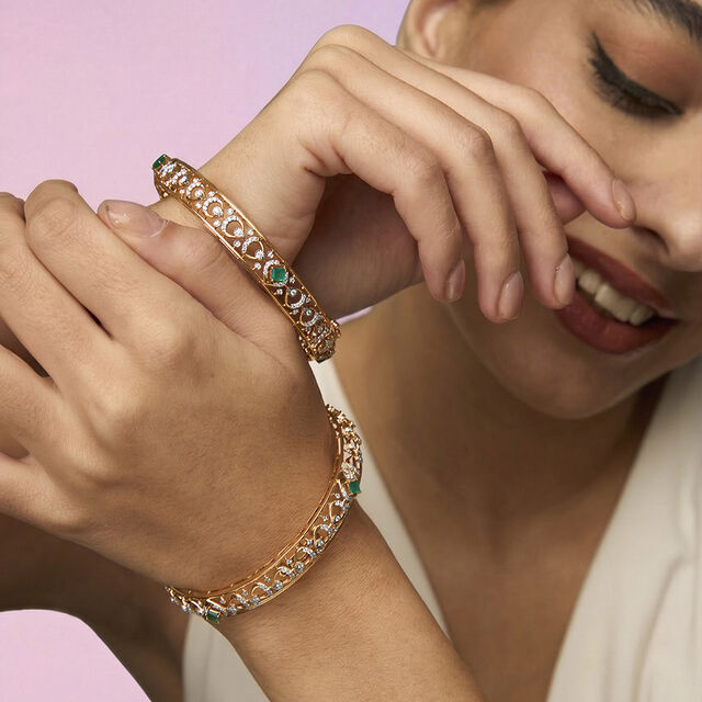 Tanishq 18KT Diamond Bangle for Women 2