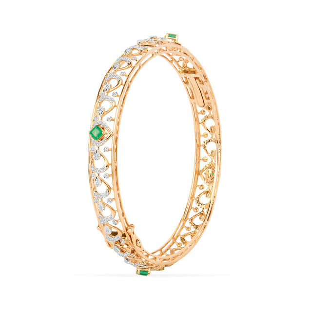 Tanishq 18KT Diamond Bangle for Women 3