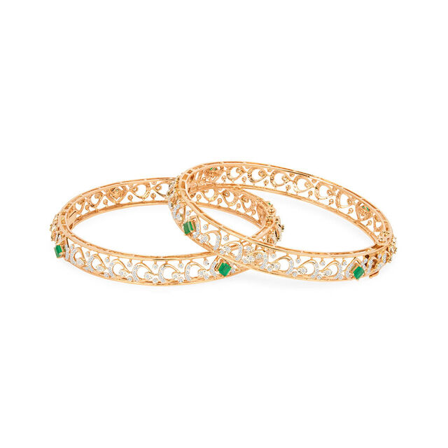 Tanishq 18KT Diamond Bangle for Women 6