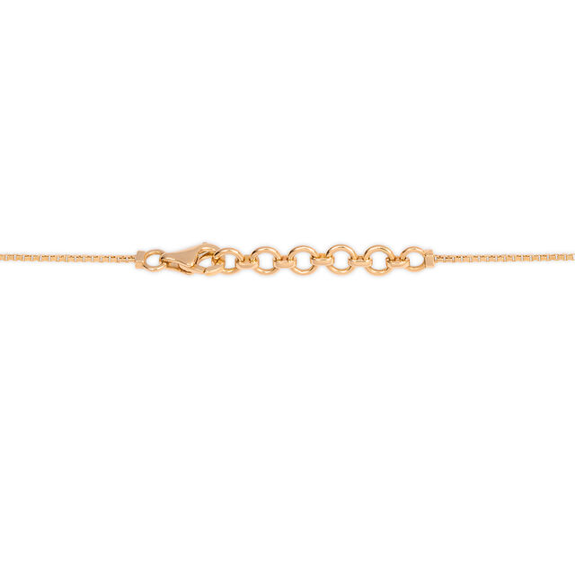 Tanishq 18KT Diamond Pendant with Chain and Earrings Set for Women 3