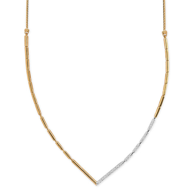 Tanishq 18KT Diamond Necklace Set for Women 2