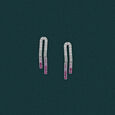 Glimmering U-shaped Earrings 
