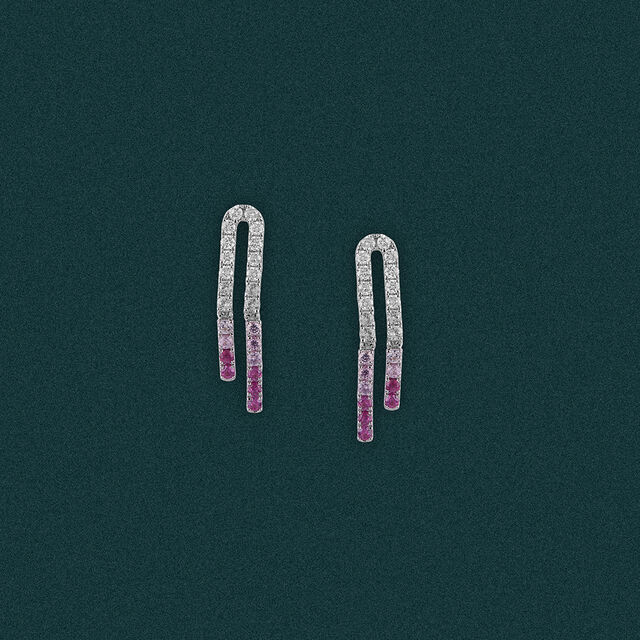 Glimmering U-shaped Earrings 