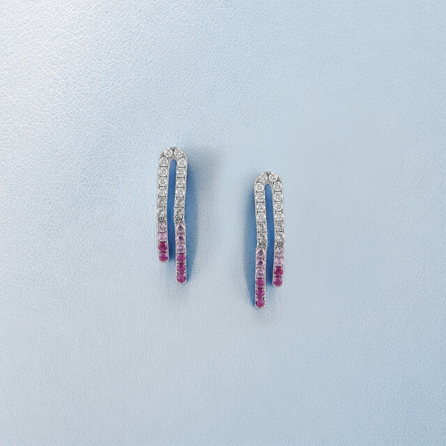 Glimmering U-shaped Earrings 