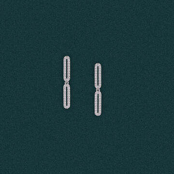 Paperclip  Necklace Earrings