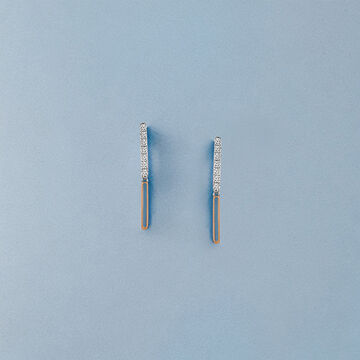 Sparkling Diamond Drop Earrings