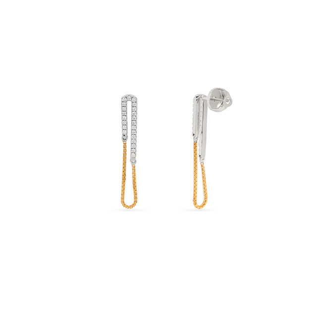 Tanishq 18KT Diamond Earrings for Women 2
