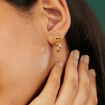 Asymmetrical Circle Earrings