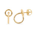 Asymmetrical Circle Earrings 6