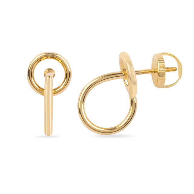 Asymmetrical Circle Earrings 6