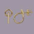 Asymmetrical Circle Earrings 4