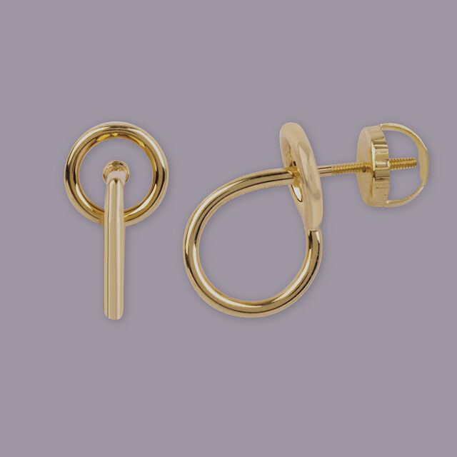 Asymmetrical Circle Earrings 4