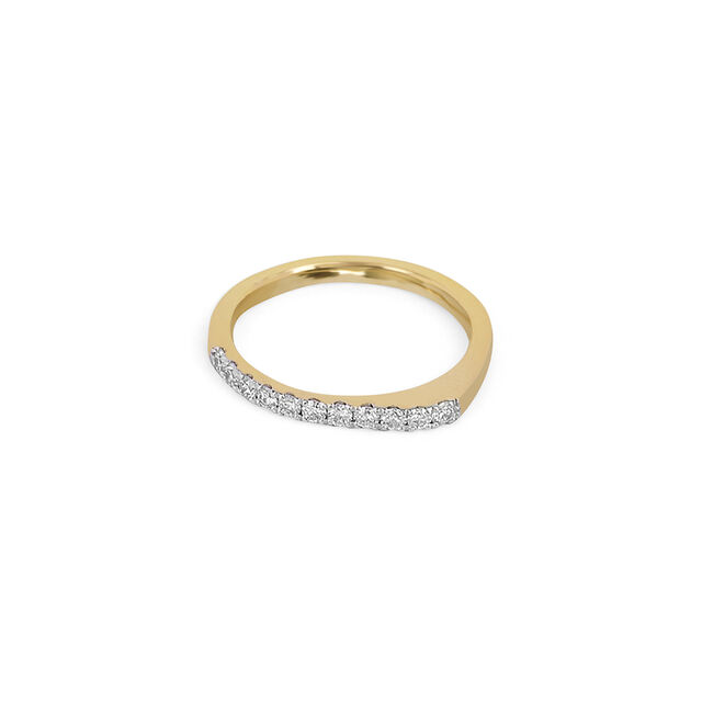 Sleek Diamond Bar Ring 6