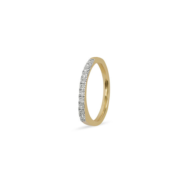 Sleek Diamond Bar Ring 8