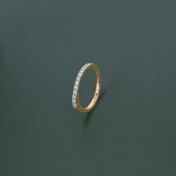 Sleek Diamond Bar Ring
