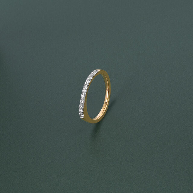 Sleek Diamond Bar Ring 