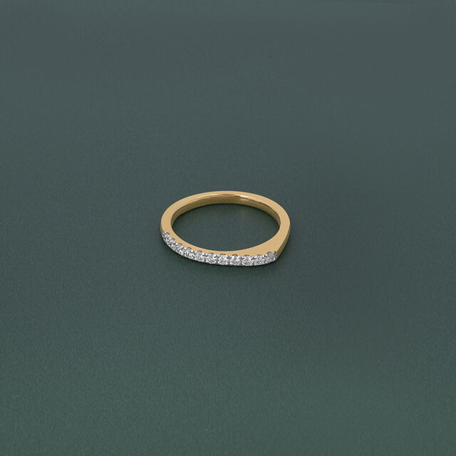 Sleek Diamond Bar Ring 5