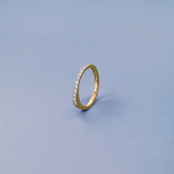 Sleek Diamond Bar Ring