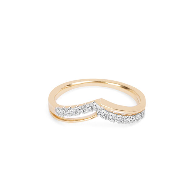 Chevron Elegance Diamond Ring 5