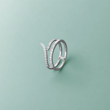 Dual-Band Diamond Ring