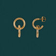 Reversed Hoop Earrings 