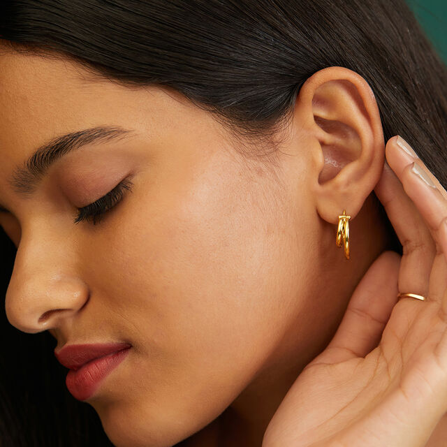 Striking Criss Cross Hoop Earrings 2