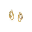 Striking Criss Cross Hoop Earrings 5