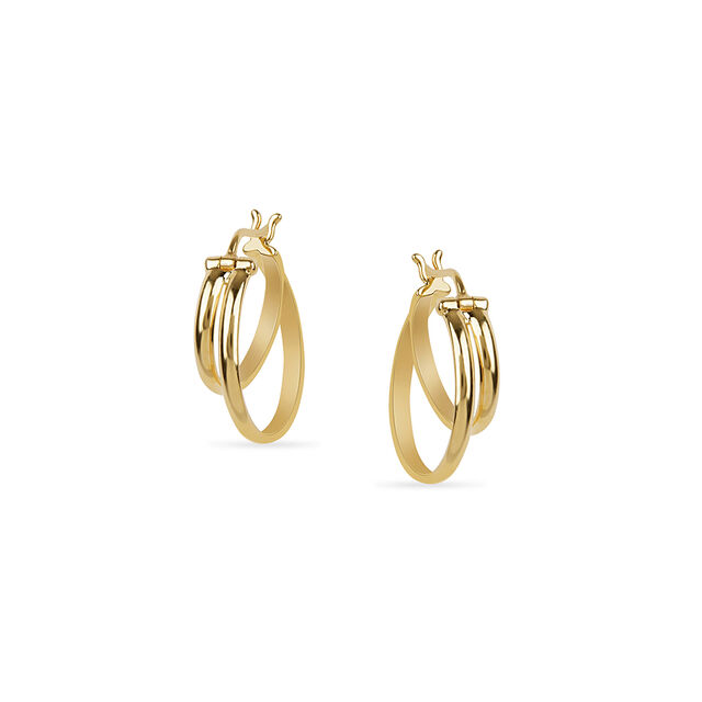 Striking Criss Cross Hoop Earrings 5