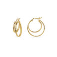 Striking Criss Cross Hoop Earrings 6