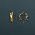 Striking Criss Cross Hoop Earrings 4