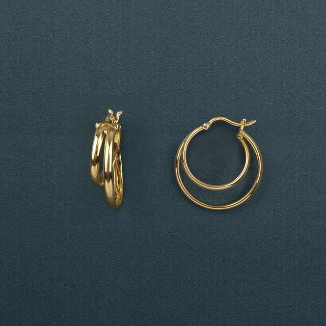 Striking Criss Cross Hoop Earrings 4