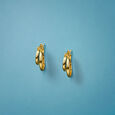 Striking Criss Cross Hoop Earrings 
